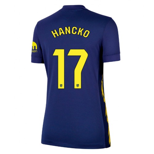Atletico Madrid David Hancko #17 Seconda Maglia Femmina 2025-26 Manica Corta